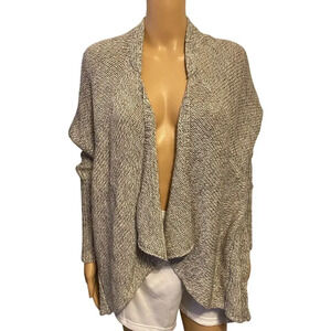 Romeo+Juliet Couture Cardigan Sweater Lady M Gray Knit Crochet Largenlook Pocket